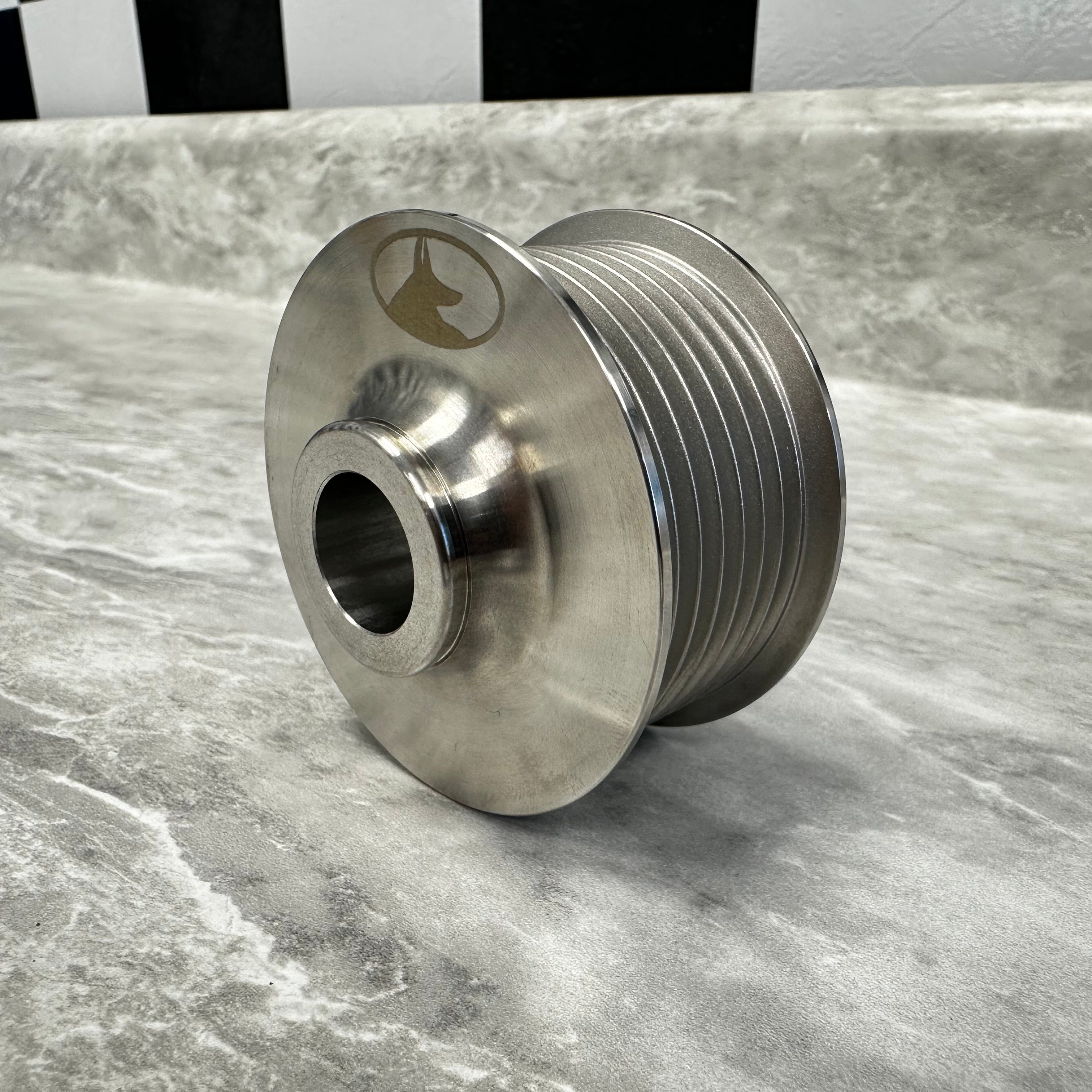 Image of Jackal Motorsports Ultra Grip 57mm press-on supercharger pulley for Audi 3.0T