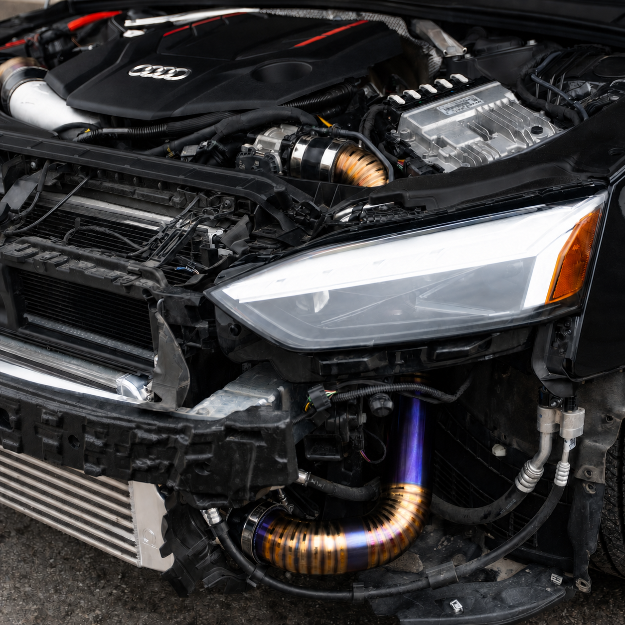 Image of GAS Omega 1000hp Billet Intercooler Kit, B9 S4/S5