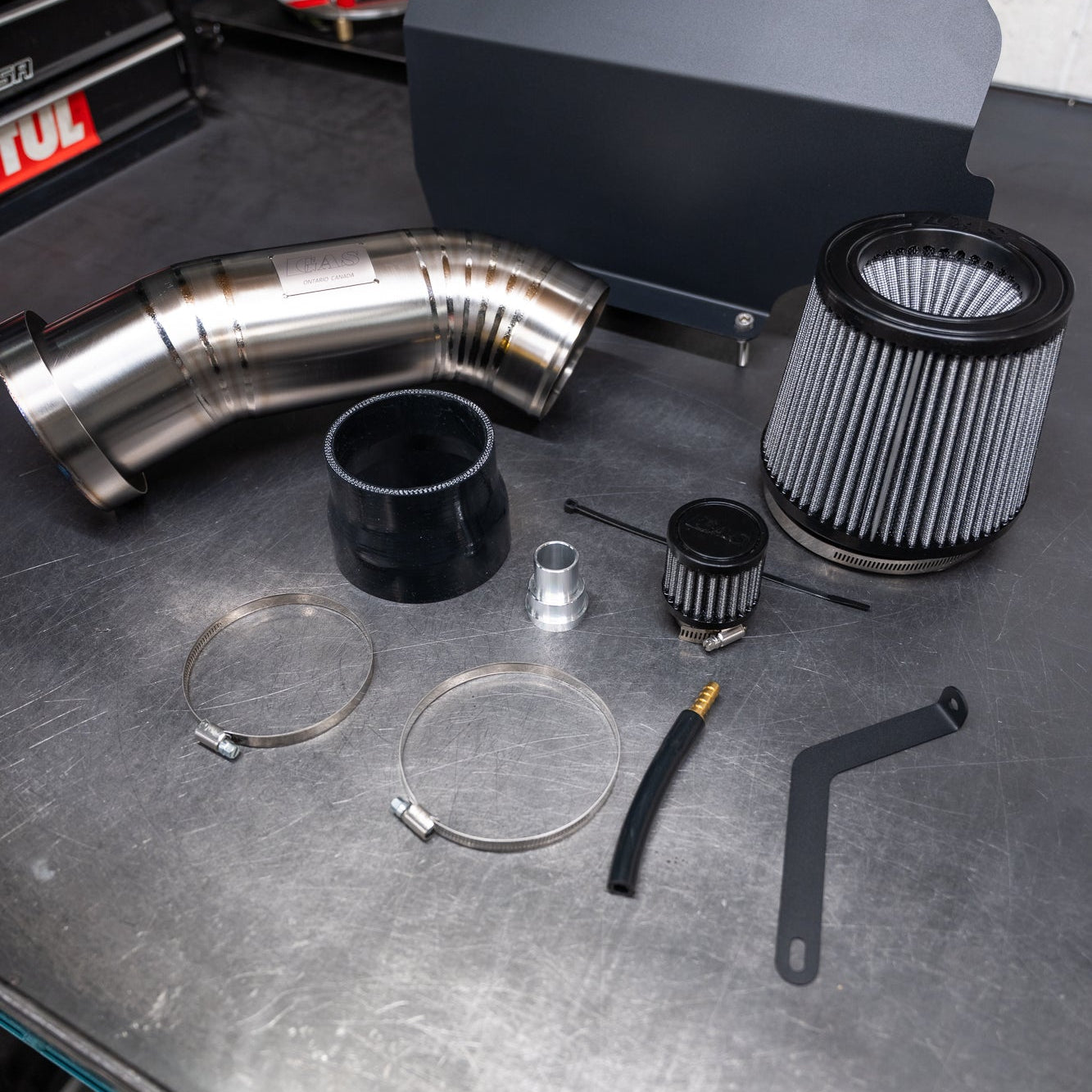 Image of GAS Omega V2 102mm Titanium Intake, C6 A6 3.0T