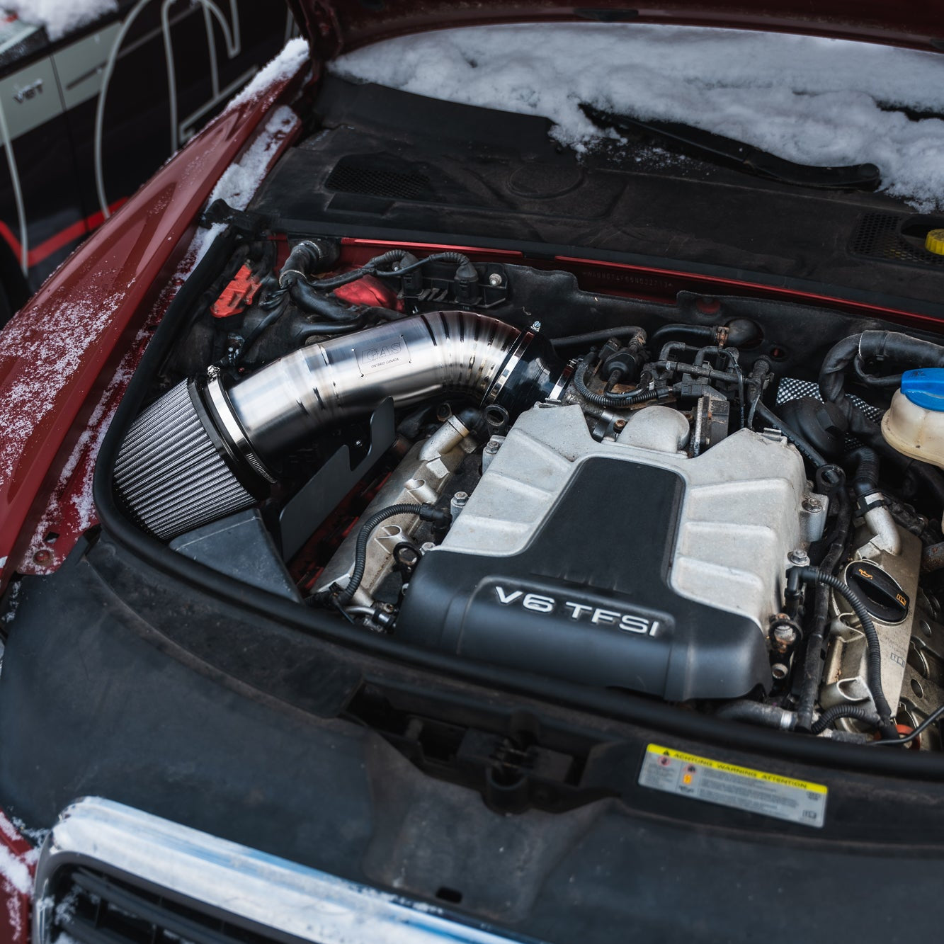 Image of GAS Omega V2 102mm Titanium Intake, C6 A6 3.0T