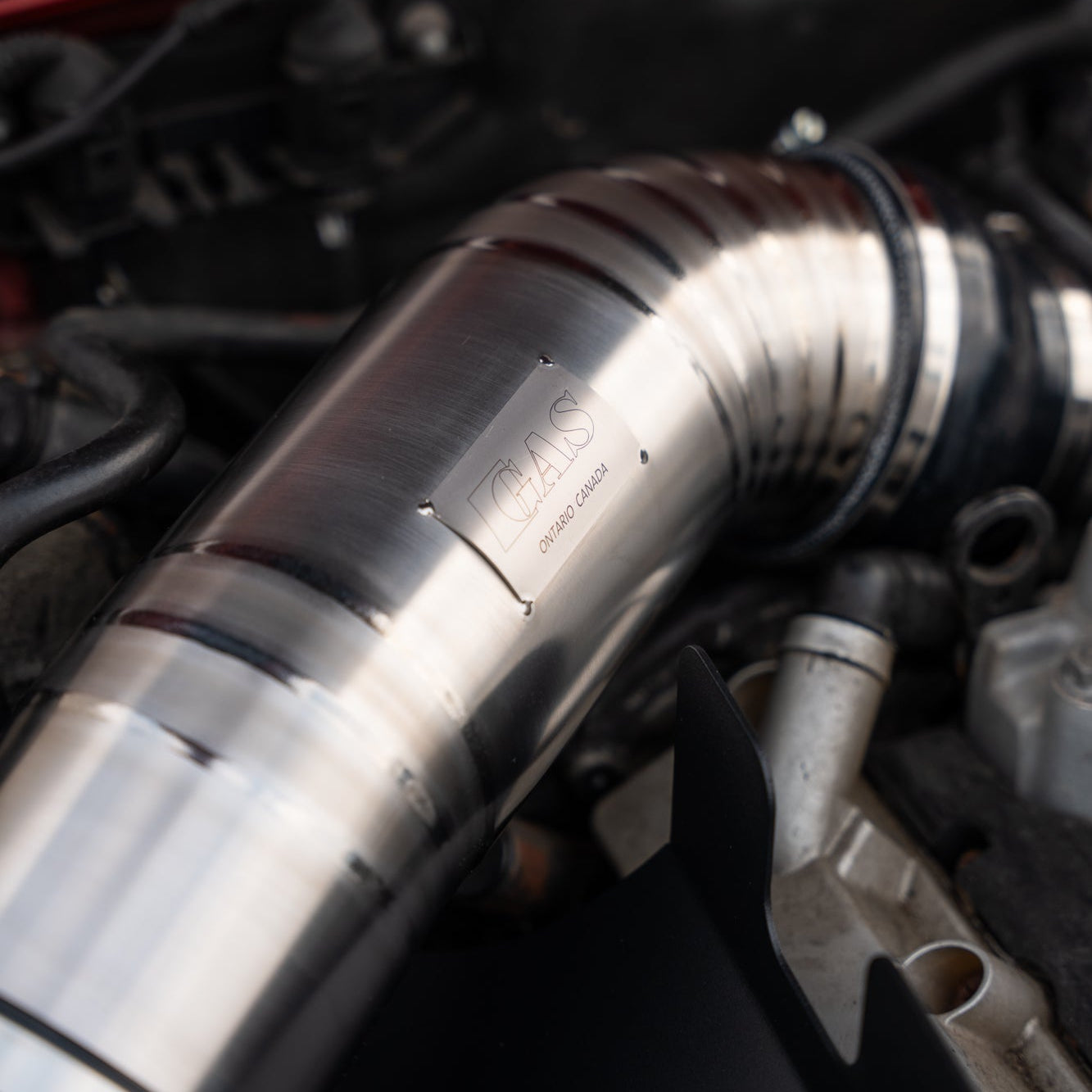 Image of GAS Omega V2 102mm Titanium Intake, C6 A6 3.0T