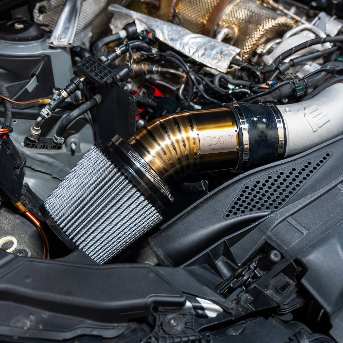 Image of GAS Omega V2 102mm Titanium Intake, B9 S4/S5/RS4/RS5 EA839