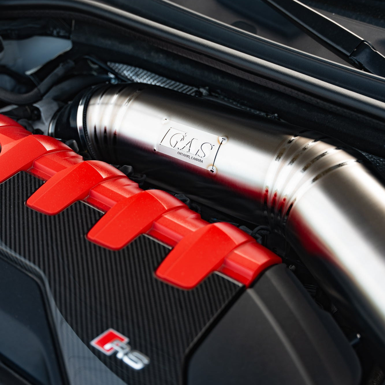 Image of GAS Omega 5 Inch Titanium Intake, Audi RS3/TTRS