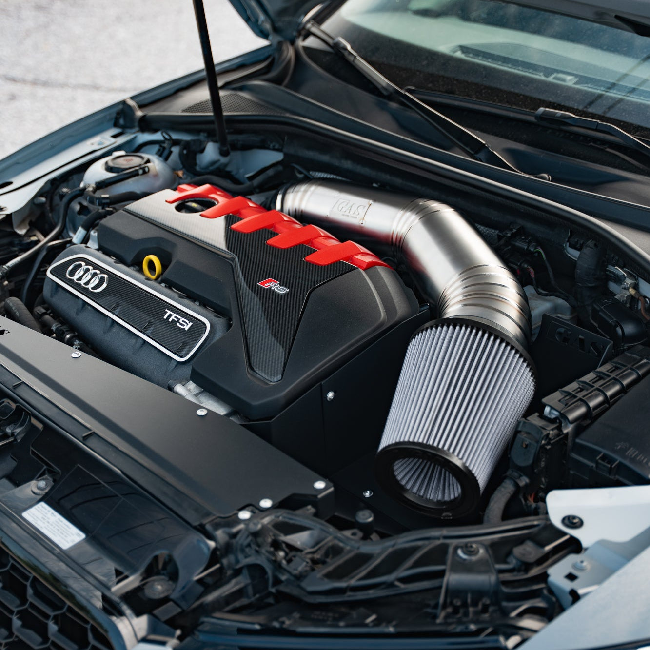 Image of GAS Omega 5 Inch Titanium Intake, Audi RS3/TTRS