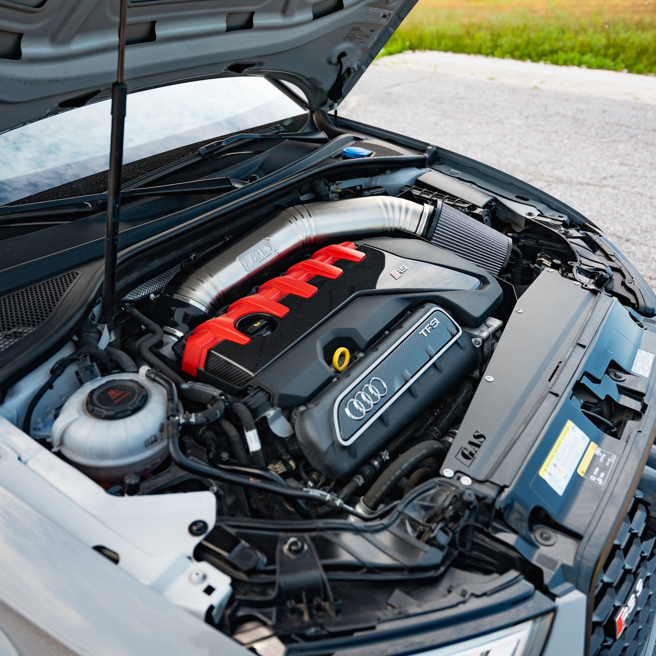 Image of GAS Omega 5 Inch Titanium Intake, Audi RS3/TTRS