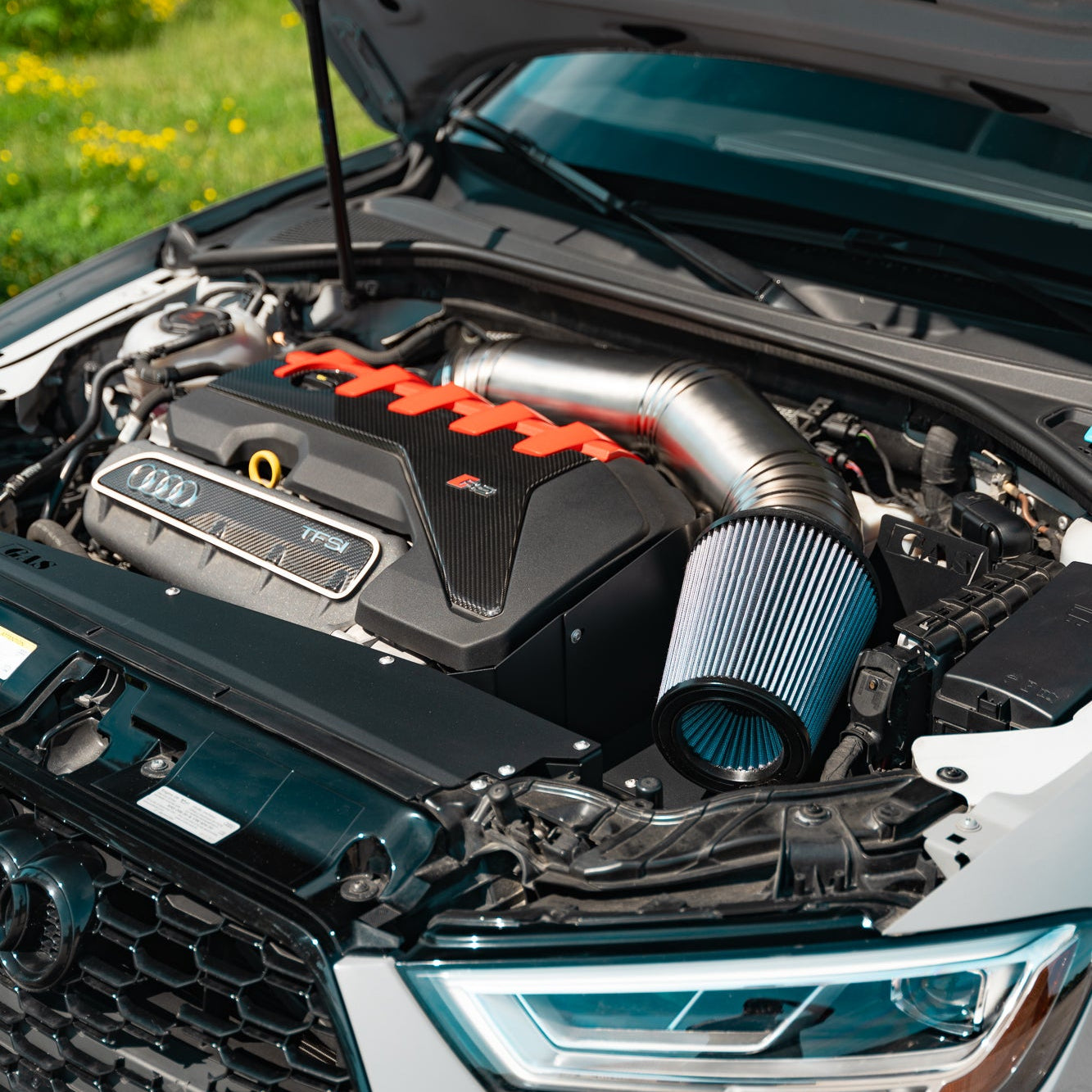 Image of GAS Omega 5 Inch Titanium Intake, Audi RS3/TTRS