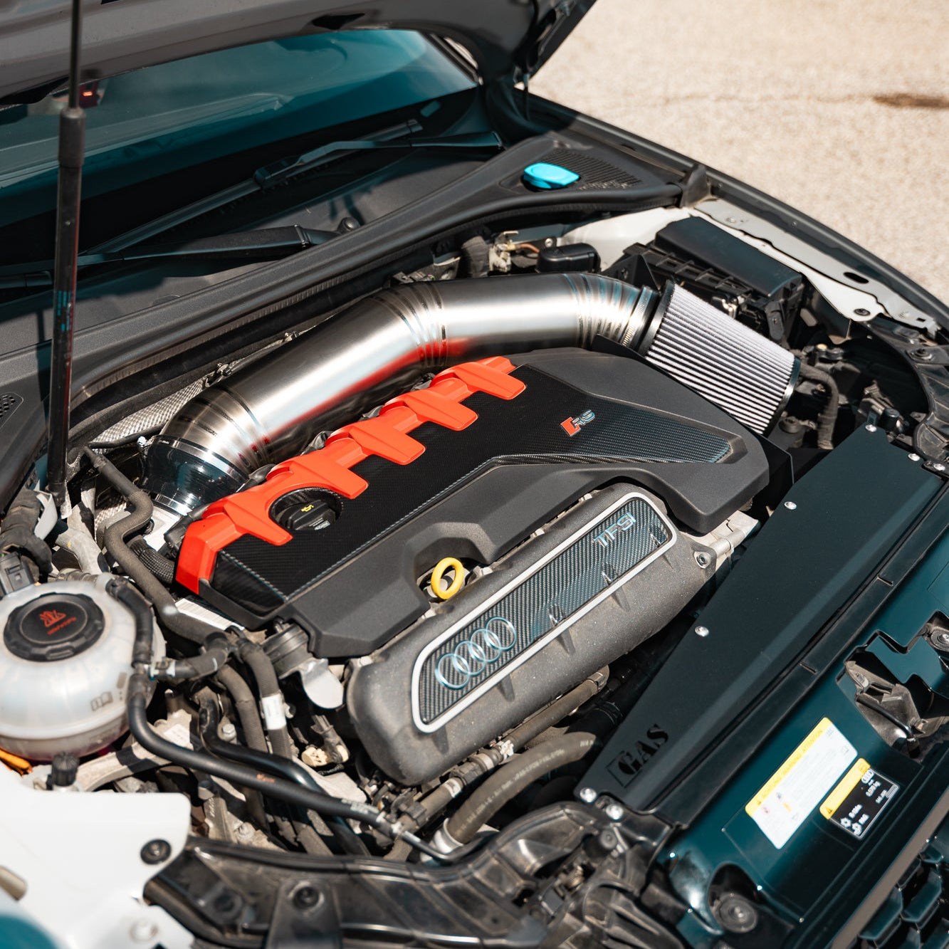 Image of GAS Omega 5 Inch Titanium Intake, Audi RS3/TTRS