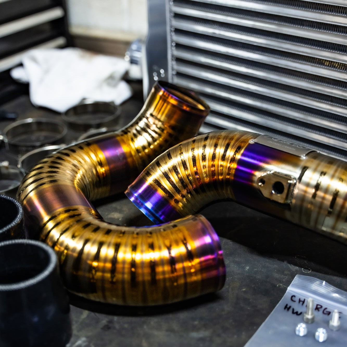 Image of GAS Omega 1000hp Billet Intercooler Kit, B9 S4/S5