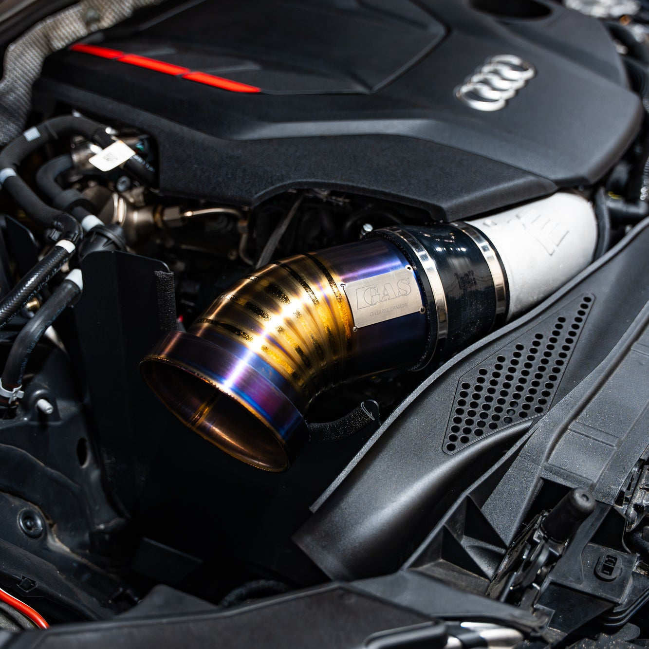 Image of GAS Omega V2 102mm Titanium Intake, B9 S4/S5/RS4/RS5 EA839