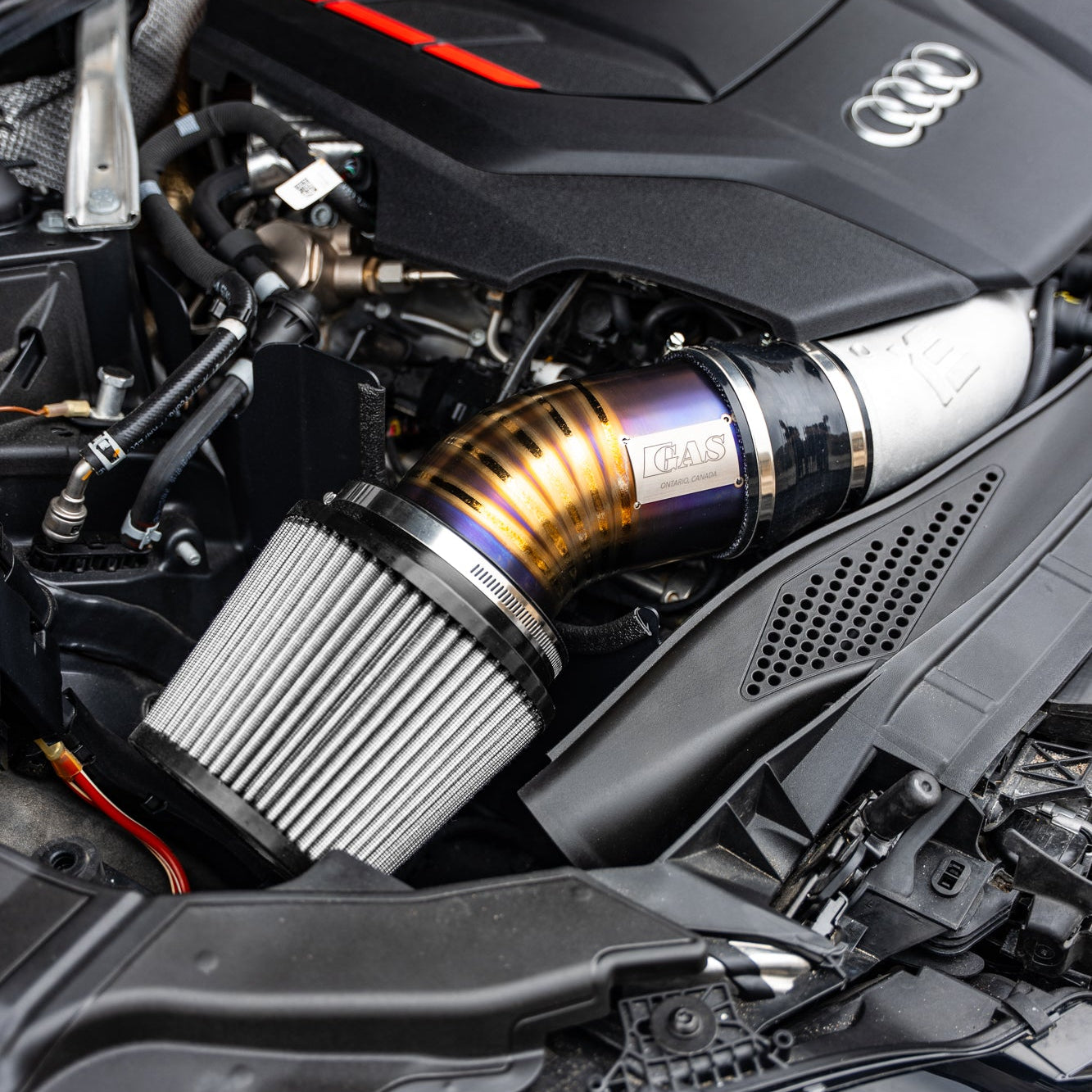 Image of GAS Omega V2 102mm Titanium Intake, B9 S4/S5/RS4/RS5 EA839
