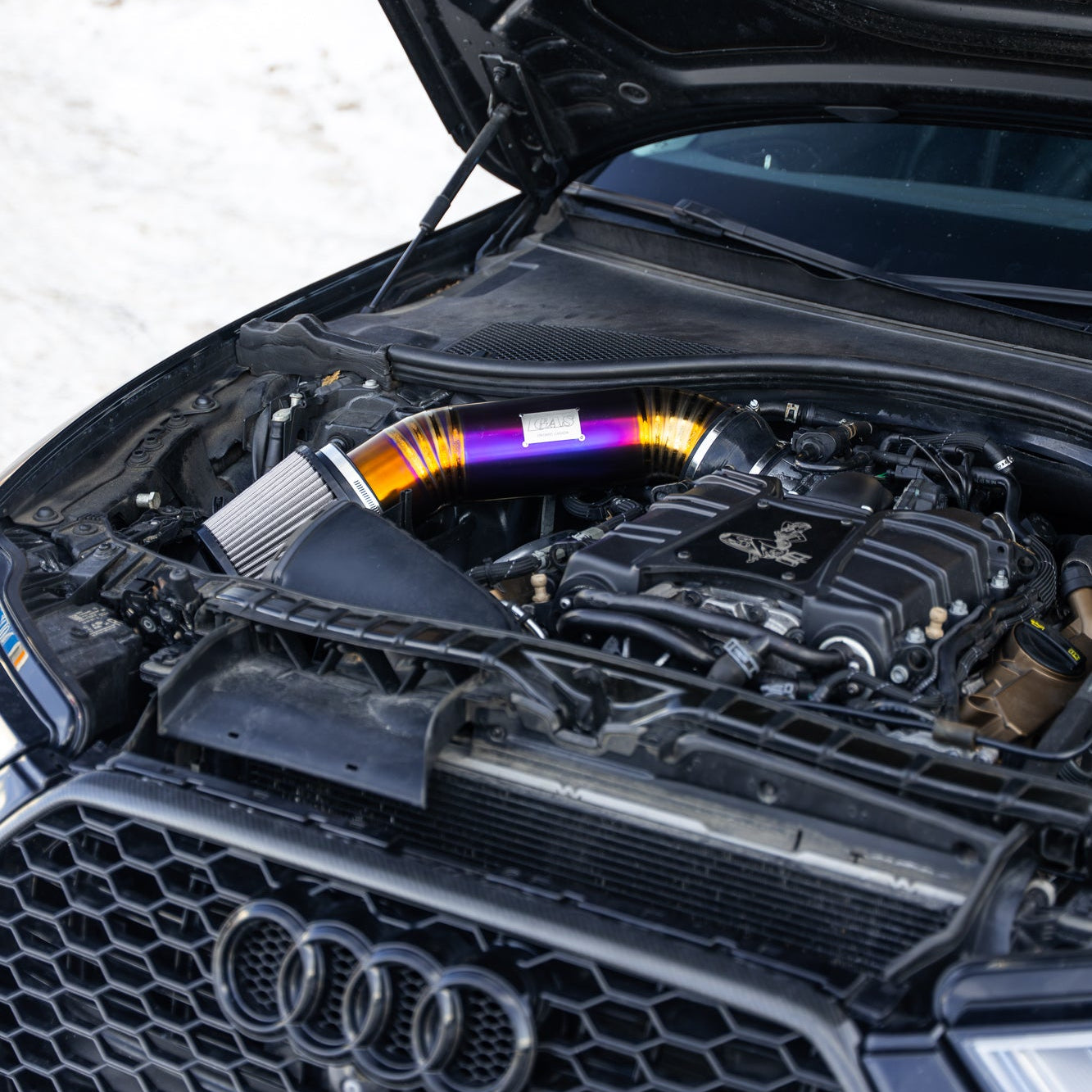 Image of GAS Omega V2 102mm Titanium Intake, C7 A6/A7 3.0T