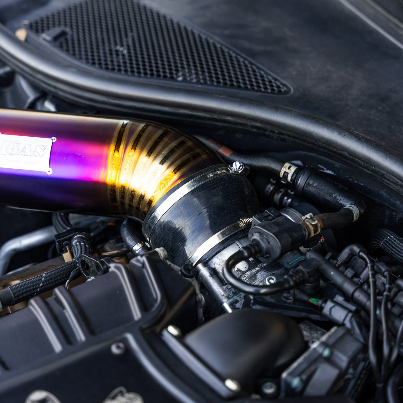 Image of GAS Omega V2 102mm Titanium Intake, C7 A6/A7 3.0T