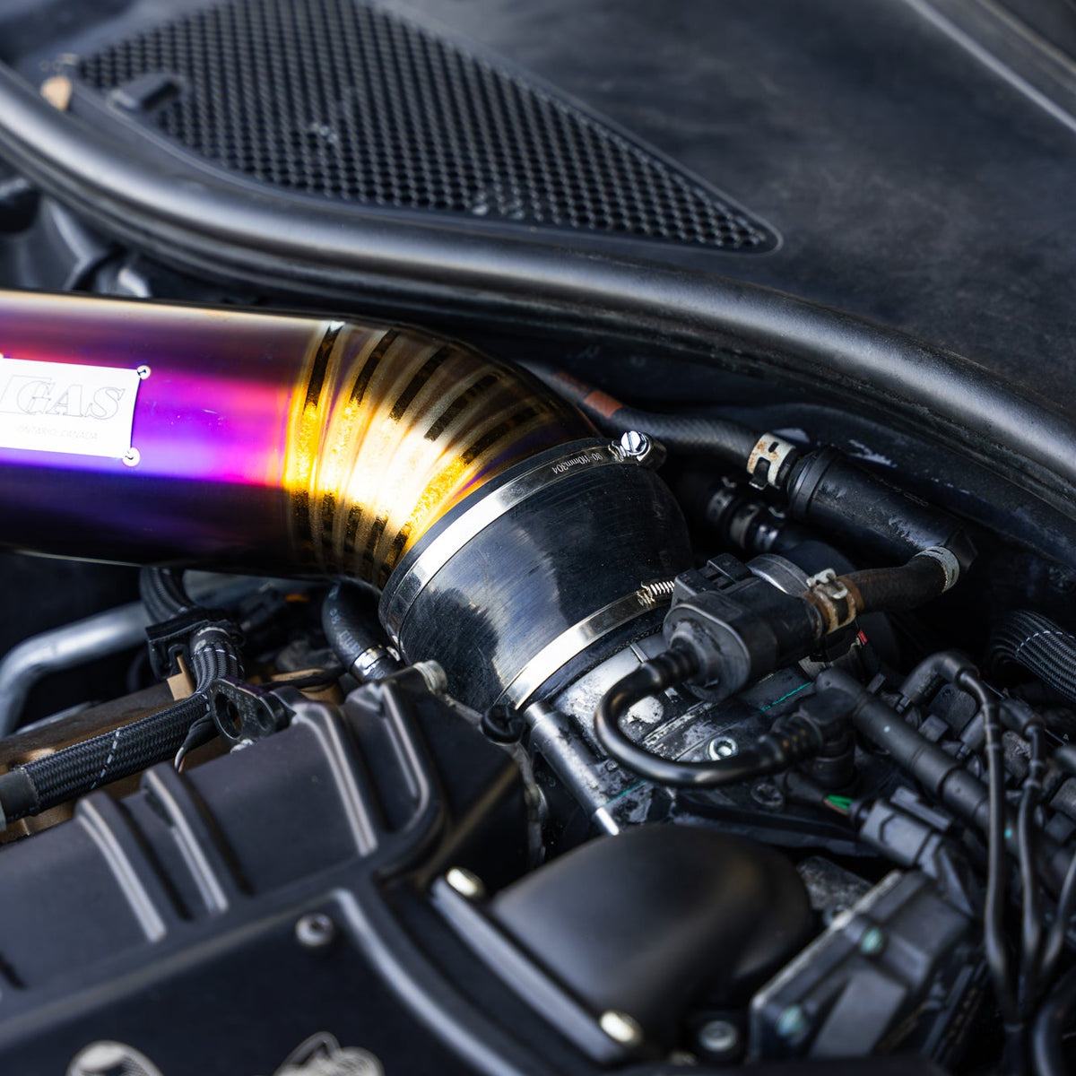 GAS Omega V2 102mm Titanium Intake, C7 A6/A7 3.0T