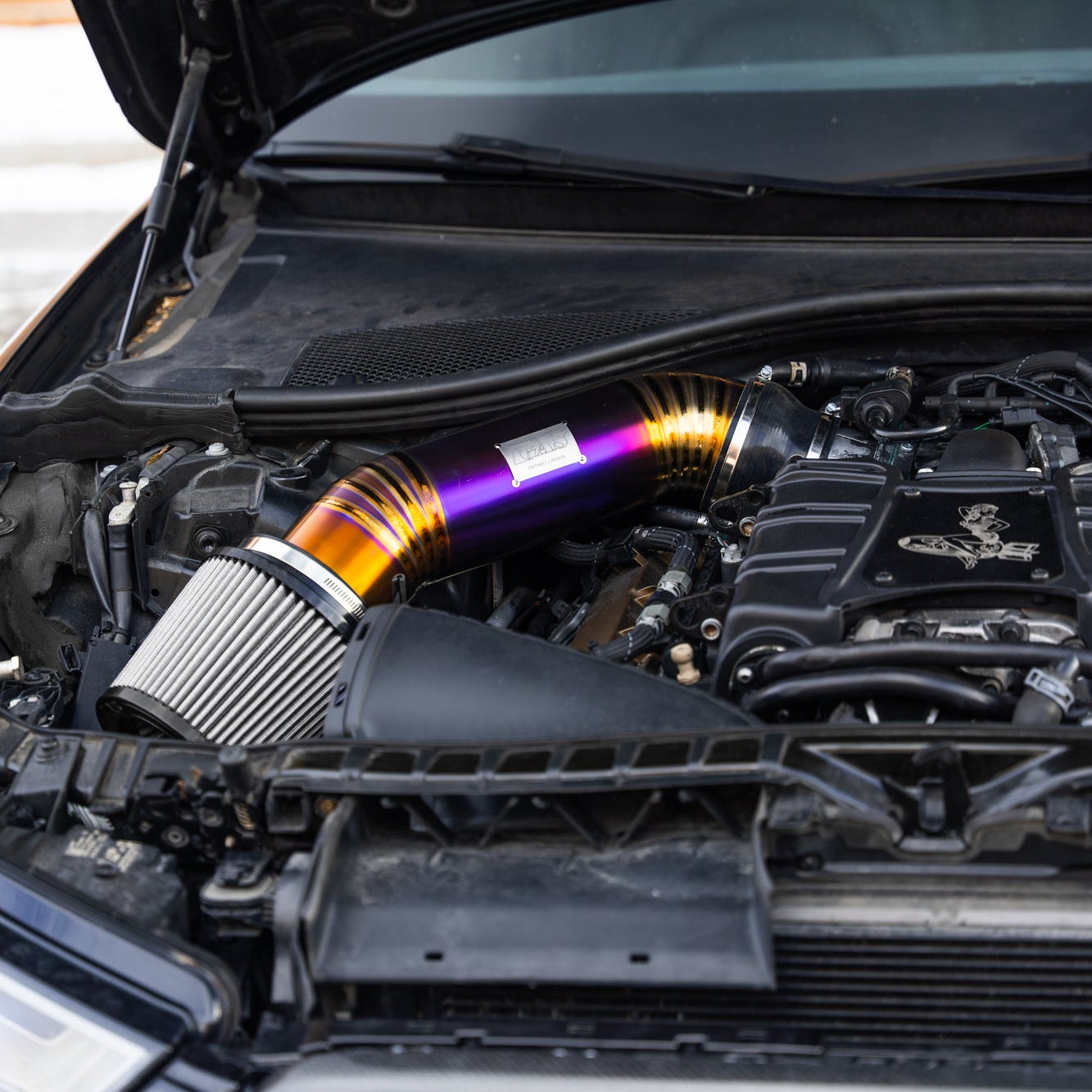 Image of GAS Omega V2 102mm Titanium Intake, C7 A6/A7 3.0T