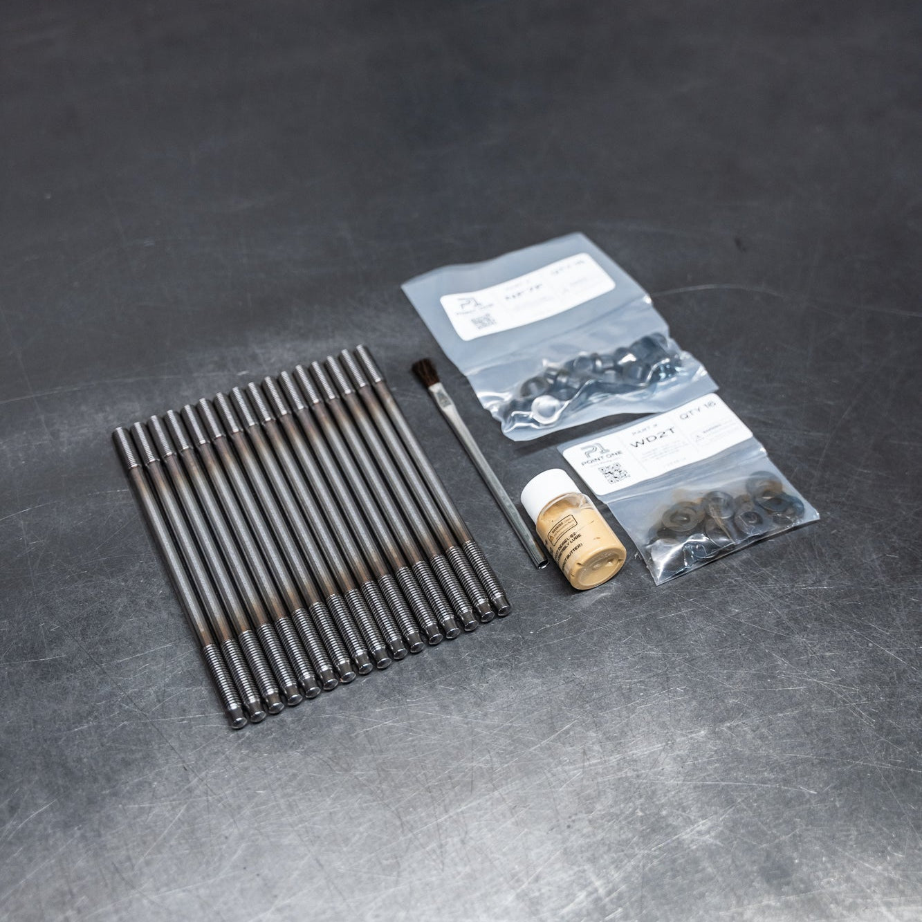 Image of AMTuned Head Stud Kit by Point One Manufacturing for Audi EA837 & EA839