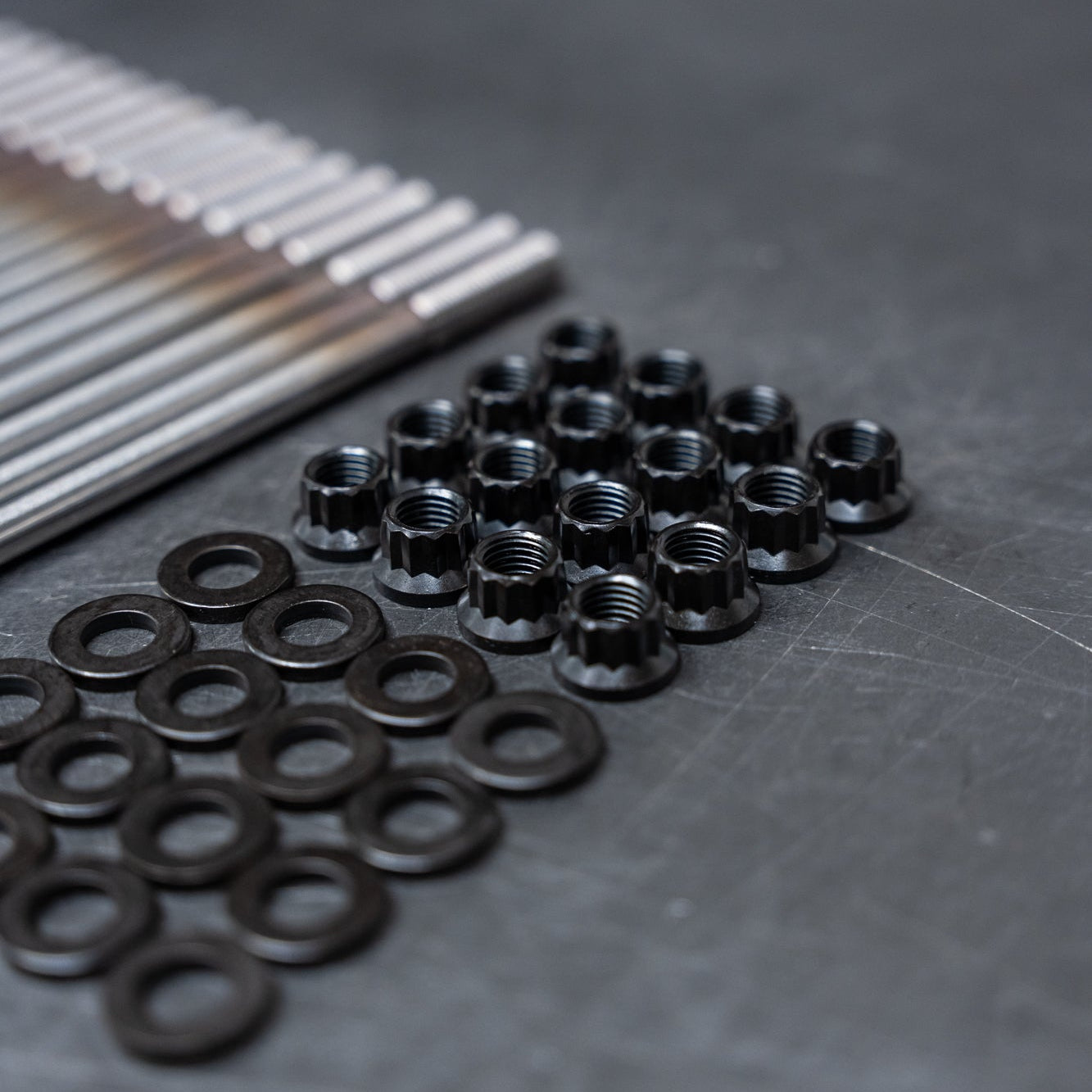 Image of AMTuned Head Stud Kit by Point One Manufacturing for Audi EA837 & EA839
