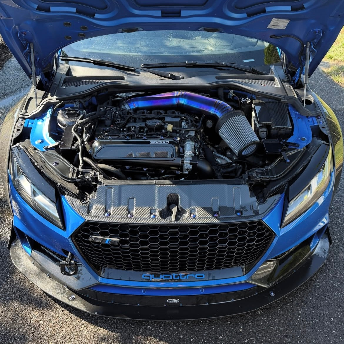 Image of GAS Omega 5 Inch Titanium Intake, Audi RS3/TTRS