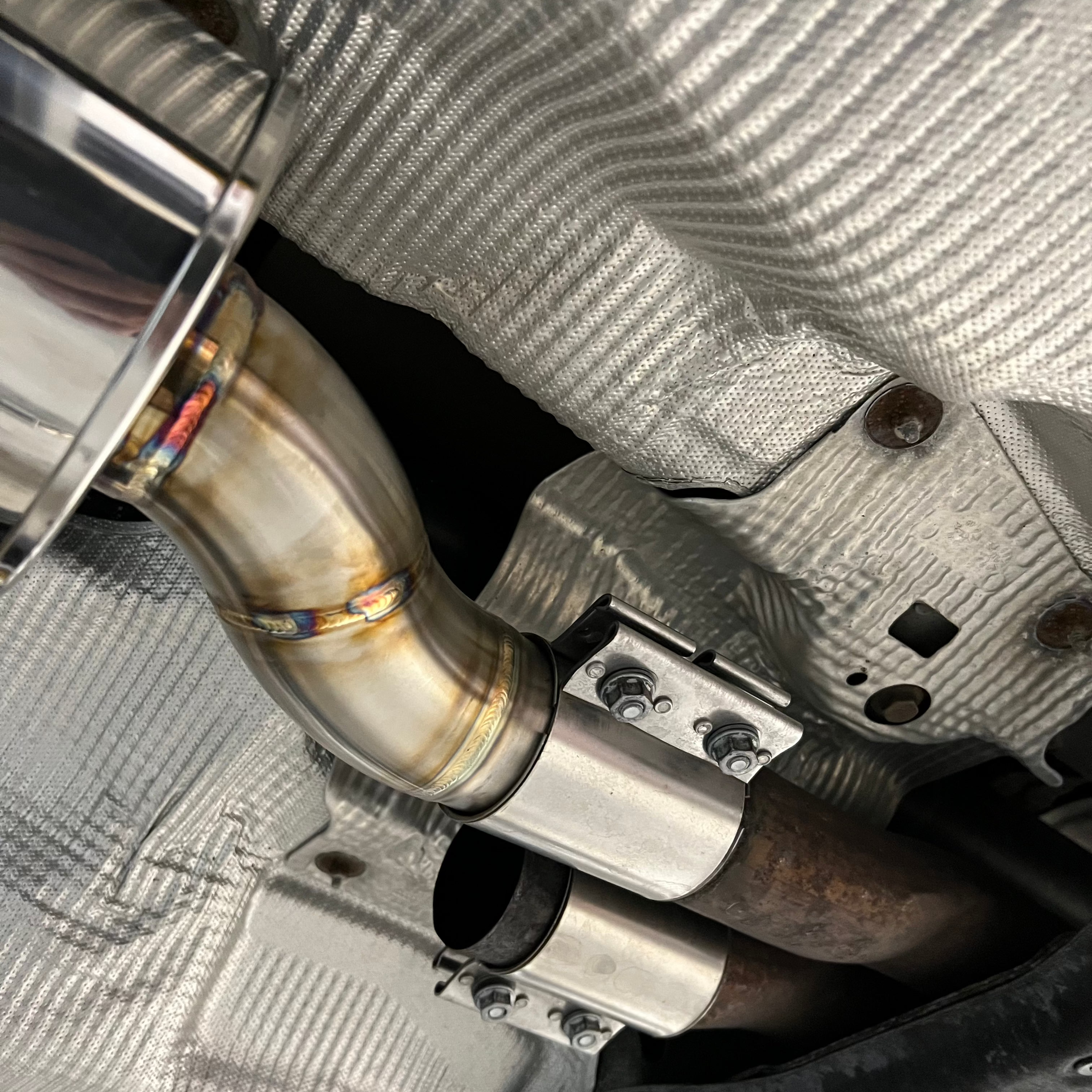 Image of GAS Downpipe Set, 4M Q7 3.0T Supercharged