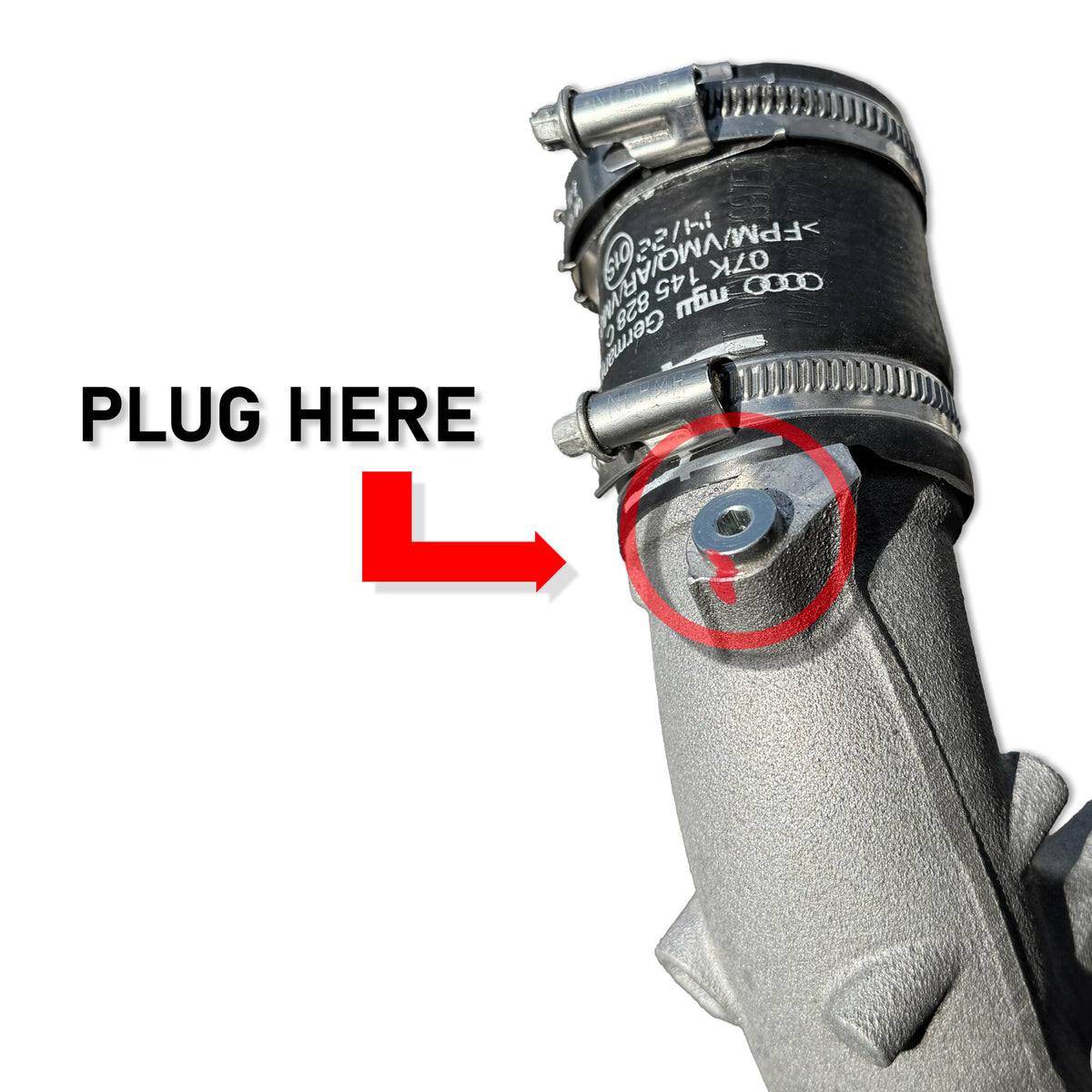 Iroz Turbo Inlet Breather Adapter, 8Y RS3