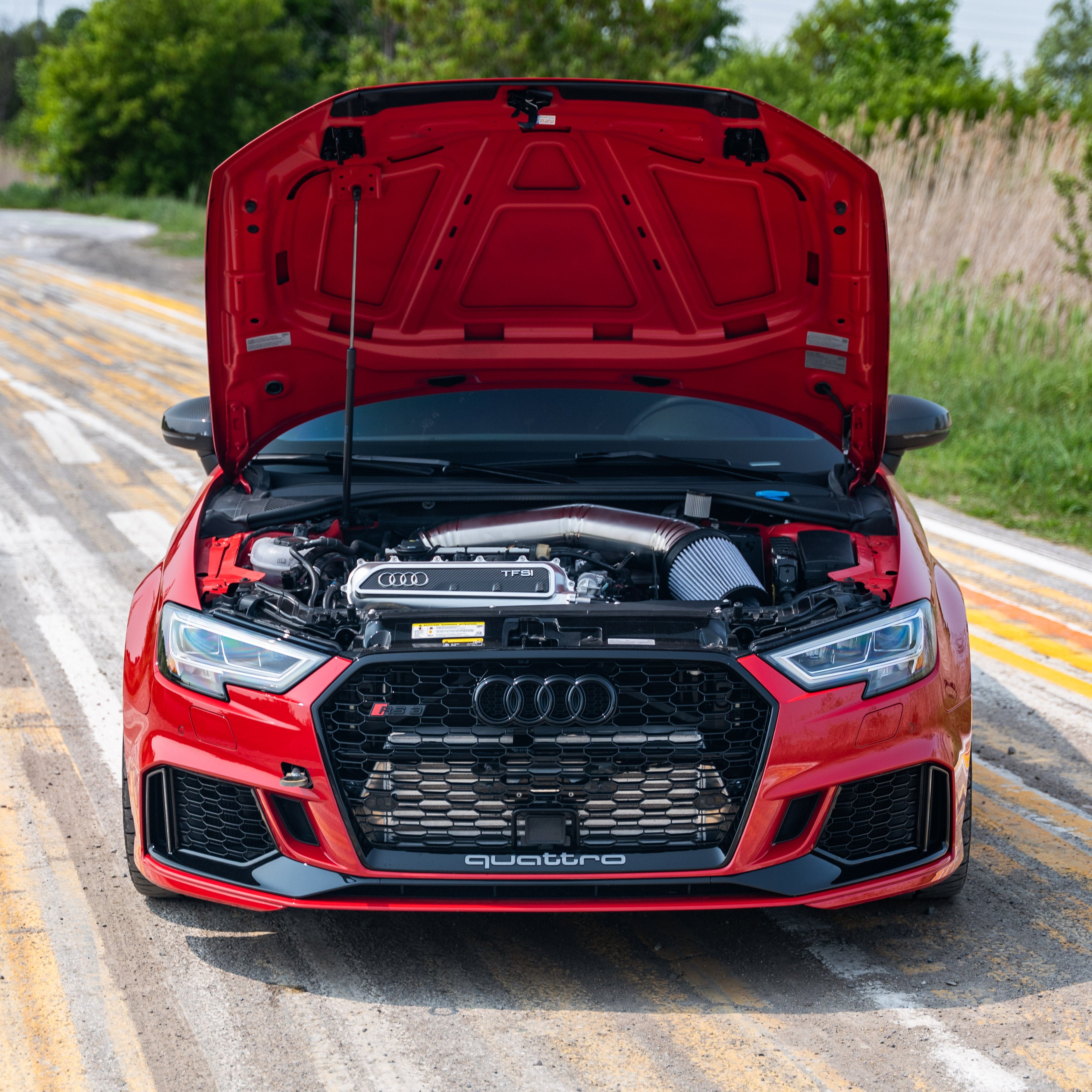 Image of GAS Omega 5 Inch Titanium Intake, Audi RS3/TTRS