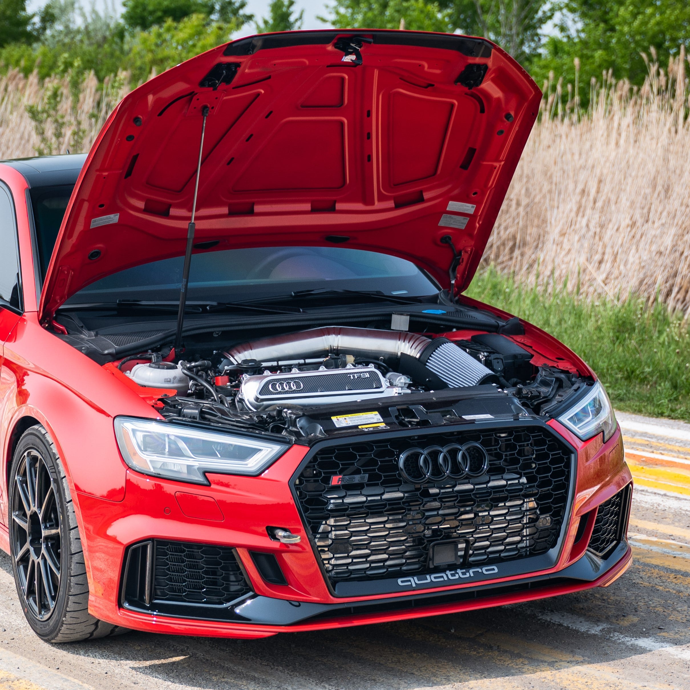 Image of GAS Omega 5 Inch Titanium Intake, Audi RS3/TTRS