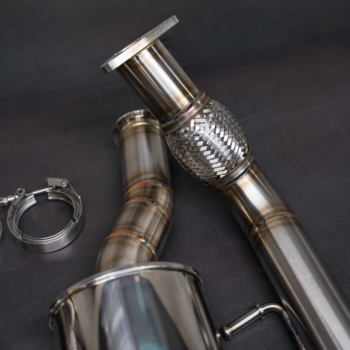 GAS Downpipe Set, 4M Q7 3.0T Supercharged