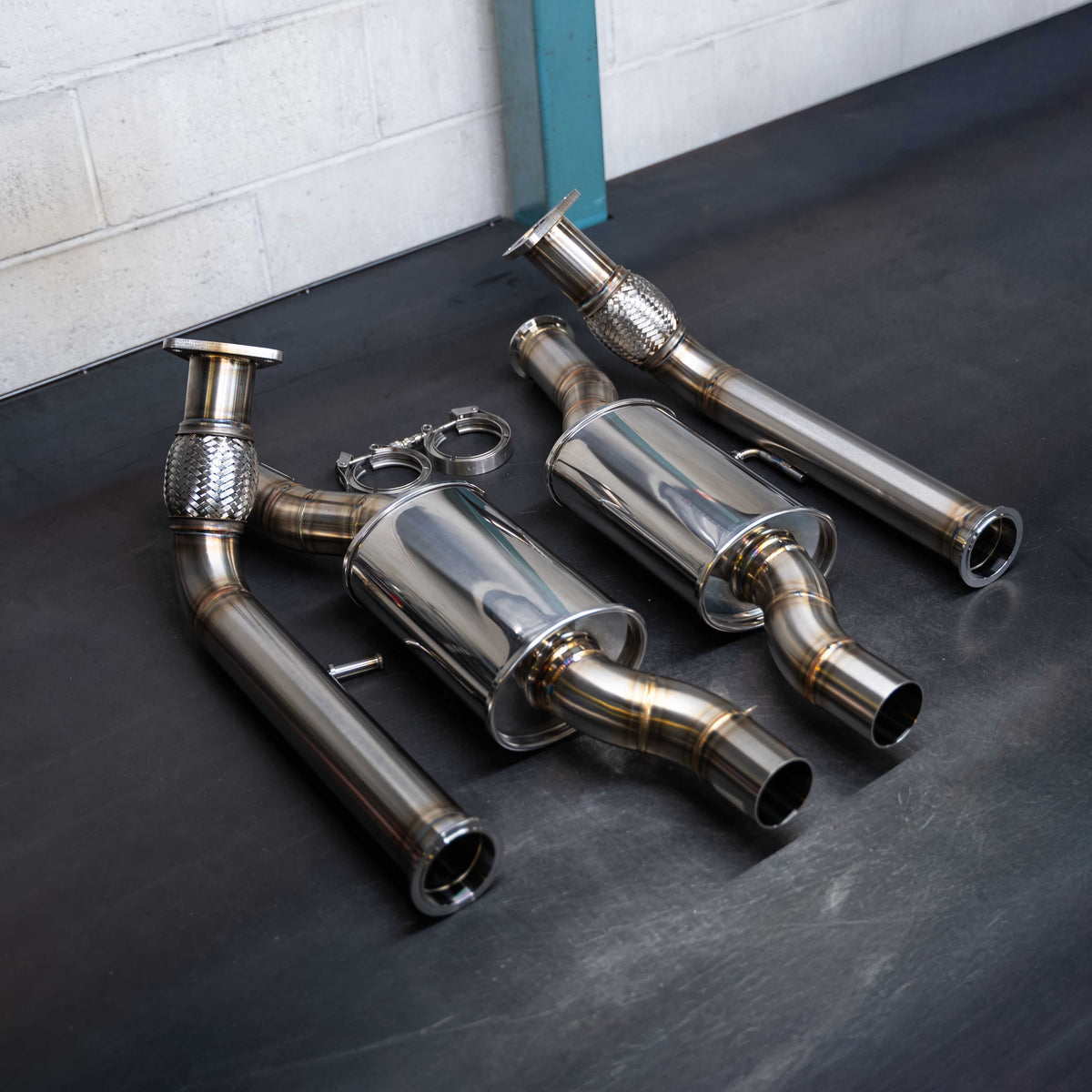 GAS Downpipe Set, 4M Q7 3.0T Supercharged