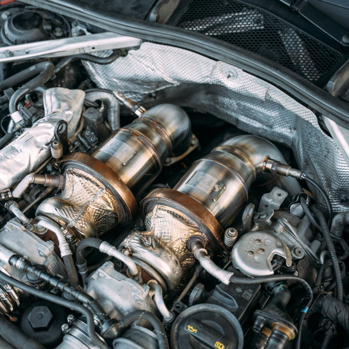 Image of GAS B9/B9.5 RS4/RS5 EA839 2.9T Downpipe Set