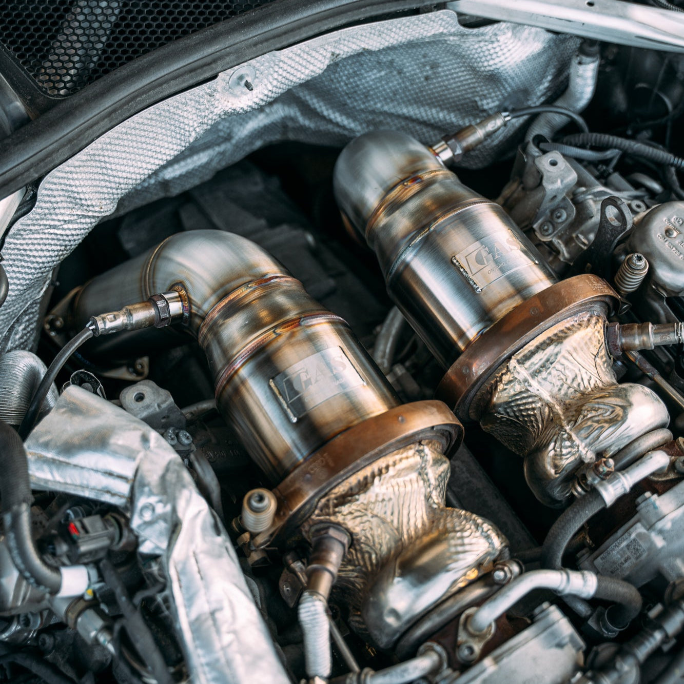 Image of GAS B9/B9.5 RS4/RS5 EA839 2.9T Downpipe Set