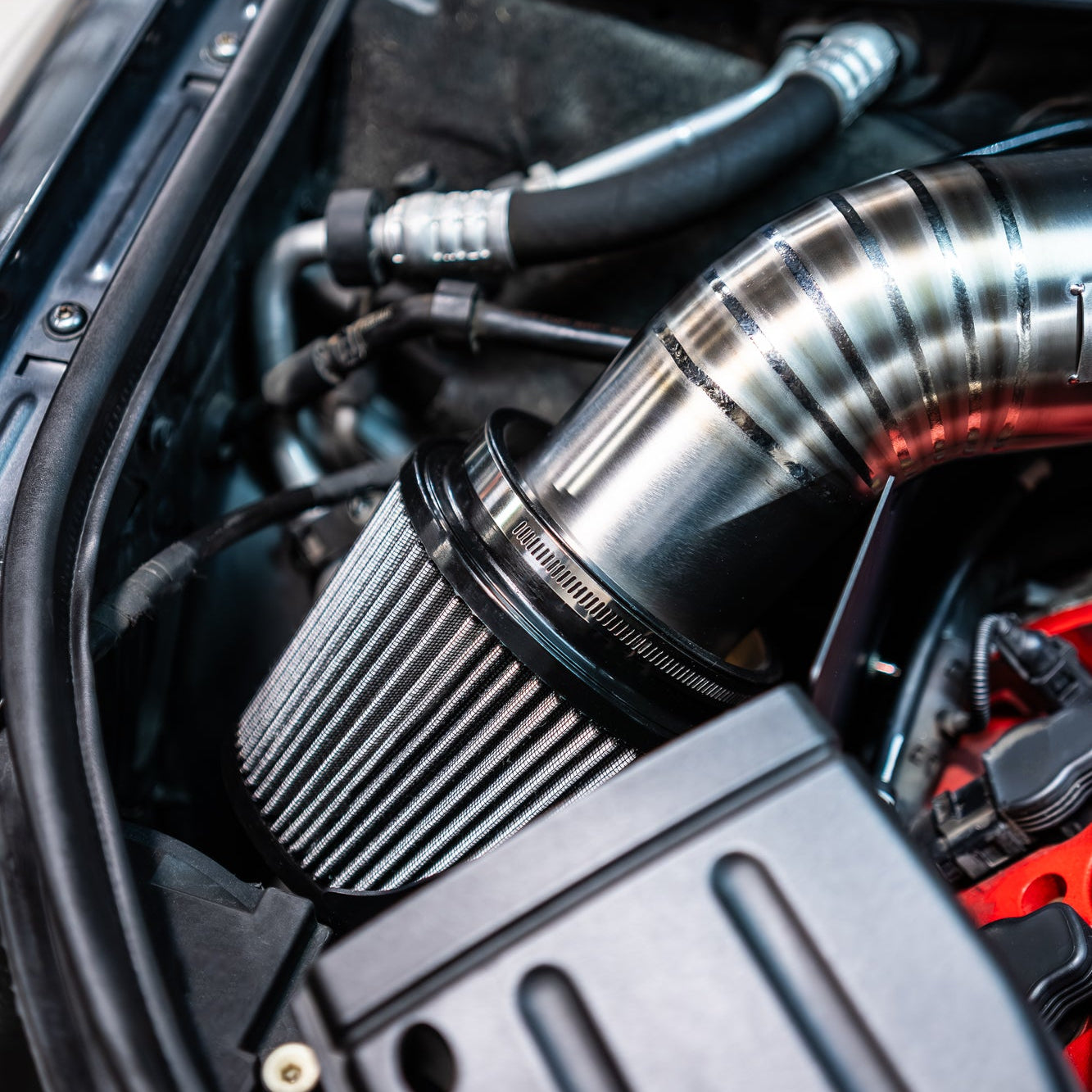 Image of GAS Omega V2 102mm Titanium Intake, B7 RS4
