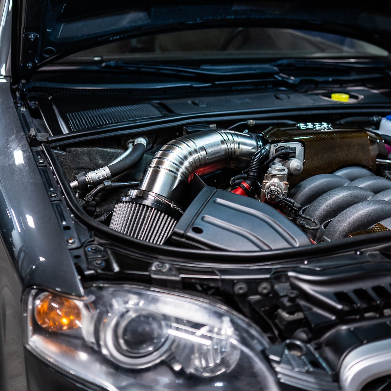 Image of GAS Omega V2 102mm Titanium Intake, B7 RS4