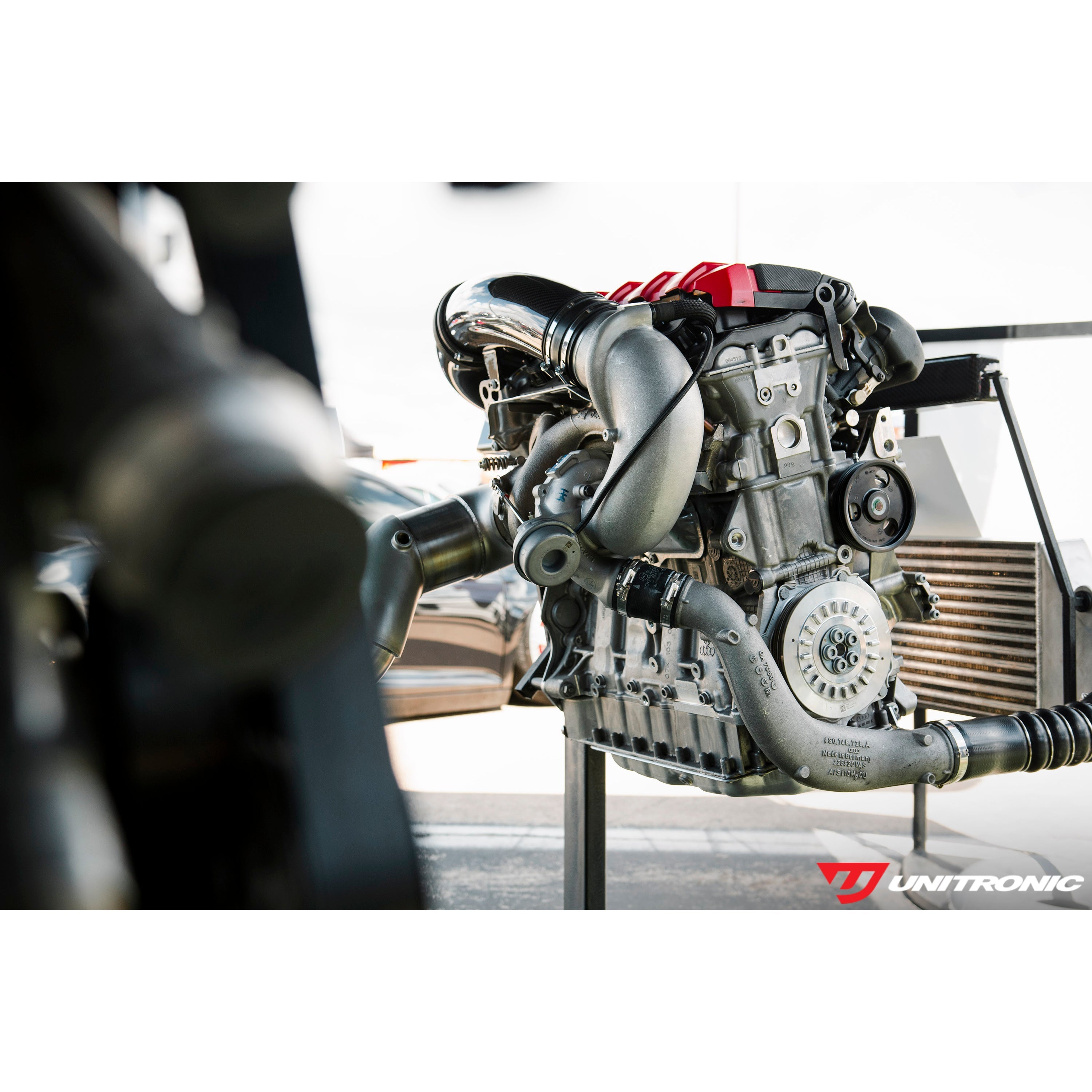 Image of Unitronic 4 inch Turbo Inlet Elbow installed
