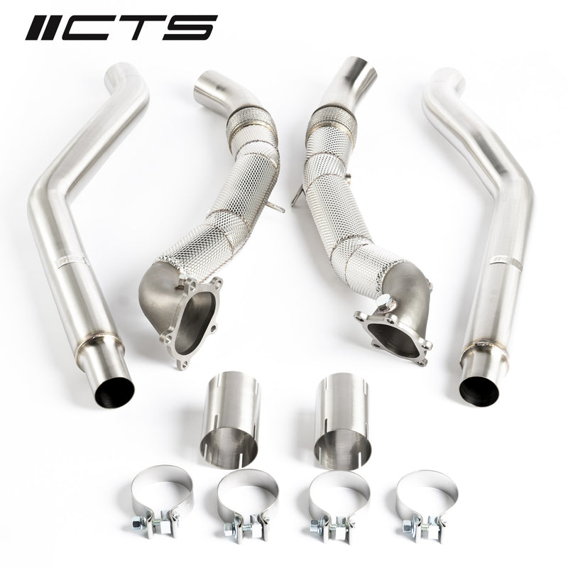 CTS Turbo Downpipe Set, Audi 4.0T S6/S7/RS6/RS7