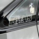 GAS Evo 6” Window Decals